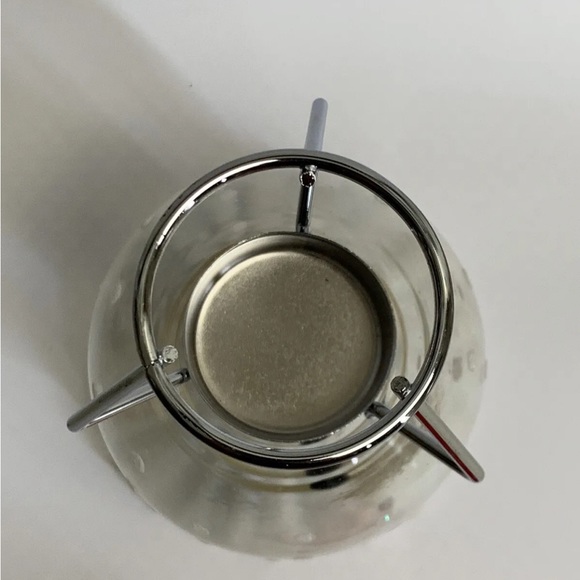 Gorham 1831 Crystal Christmas Winter Follies Santa Globe Tea Light Candle Holder - Picture 5 of 13